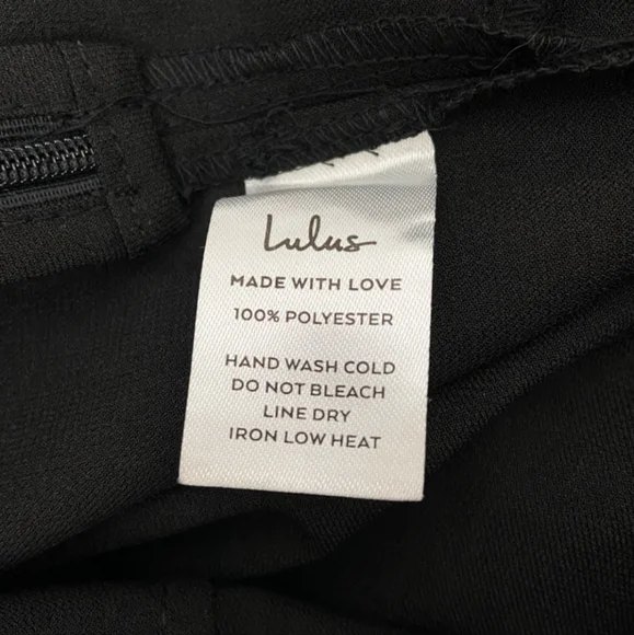 Lulu’s Kick It Black High-Waisted Trouser Pants - Picture 6 of 6